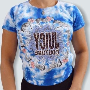Juicy Couture Junior Sz M 10/12 Blue Top